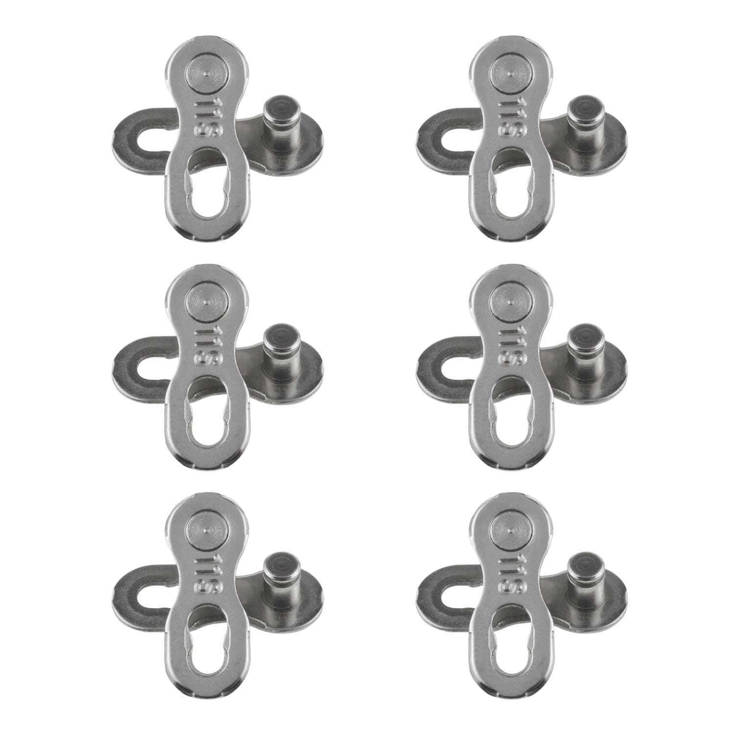 Haidong-11 Speed Bicycle Chain Connector Bicycle Missing Link Mountain Bike Chain Connector Bicycle Link Bicycle Chain Repair kit can be Used Repeatedly-6 Pairs(11 Speed Silver)