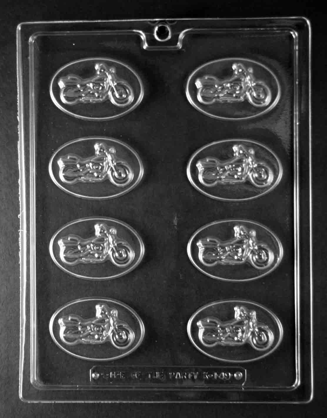 K149 Motorcycle Chocolate Candy Mold with Molding Instructions