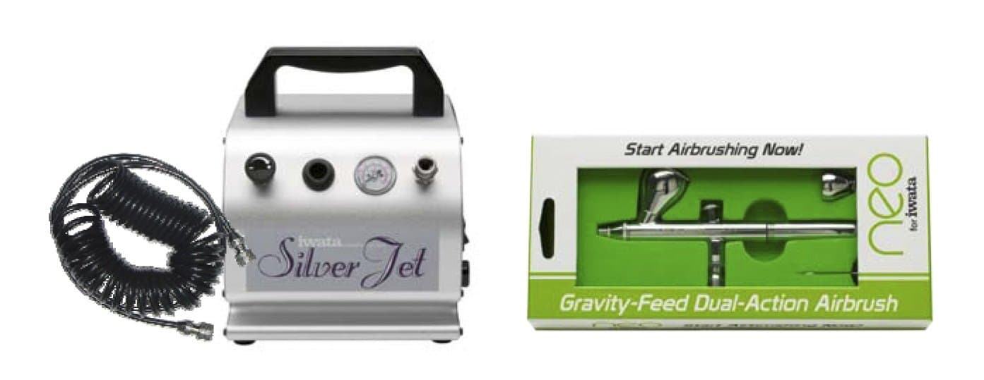 Compressor set and HP-S51K-CN starter kit neo 1 airbrush (japan import)