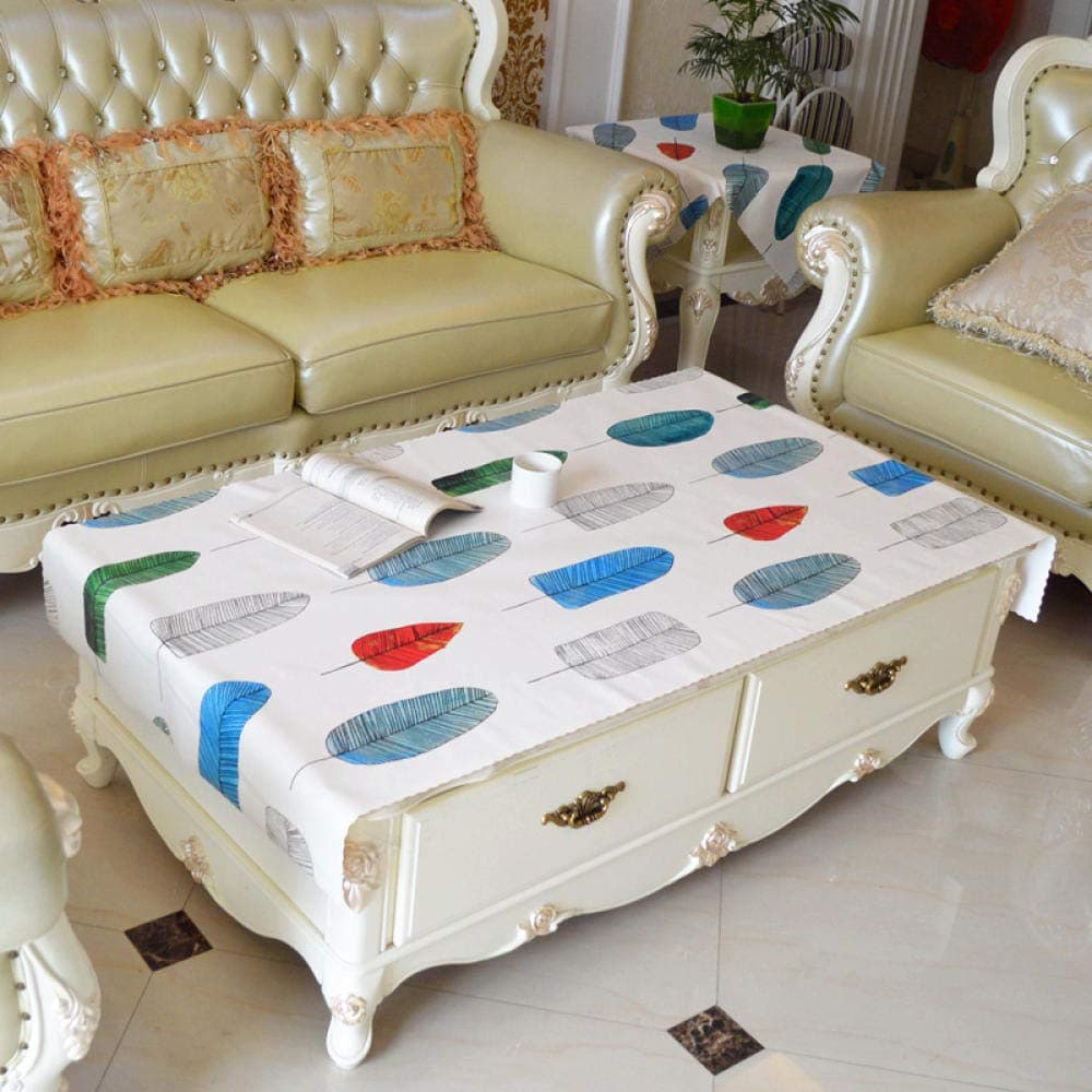 LIUJUANCloth For Dining Round Table Cloth Coffee Table Cloth Simple Waterproof And Oil-Free Disposable Rectangular Coffee Table Tablecloth Coffee Table Pad-Type Z_Small Square Tablecloth 110 * 110