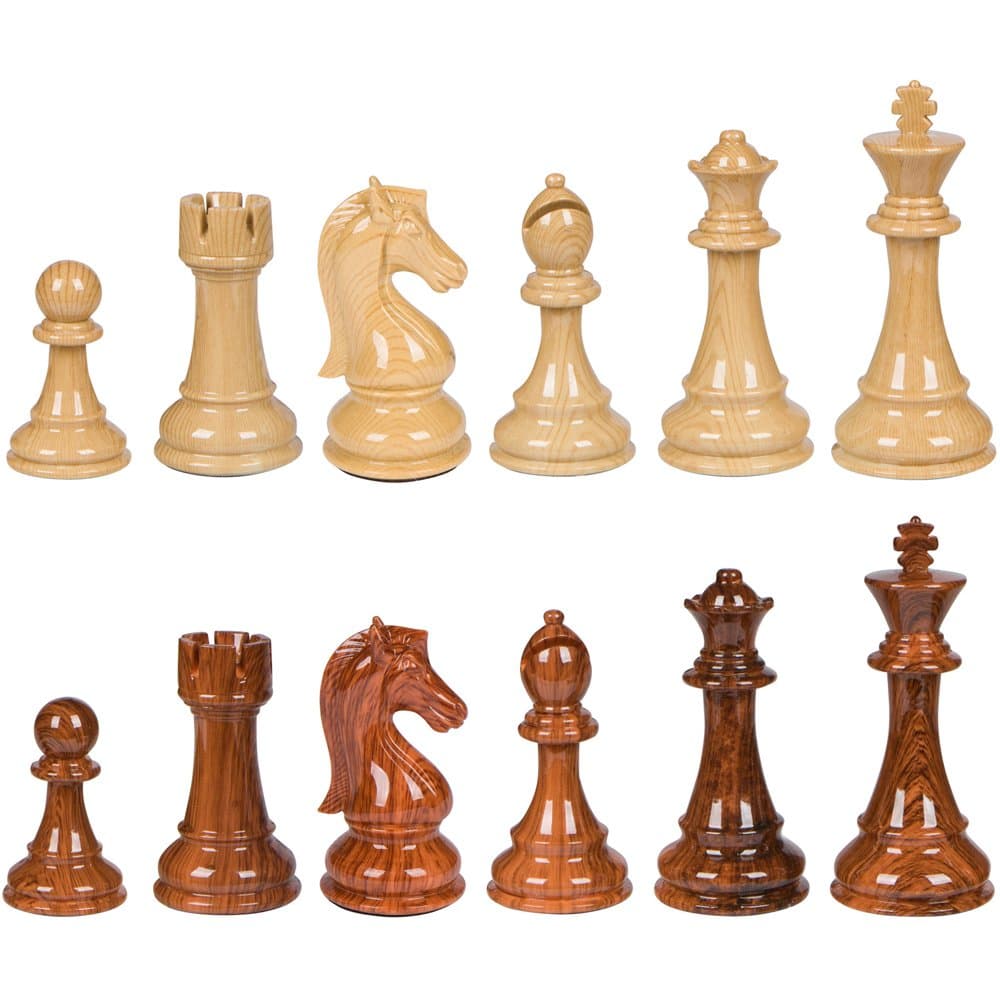 Best Chess Set Nero High Polymer Extra Heavy Weighted Pieces with Extra Queens - Pieces Only - No Board - 4.25 Inch King