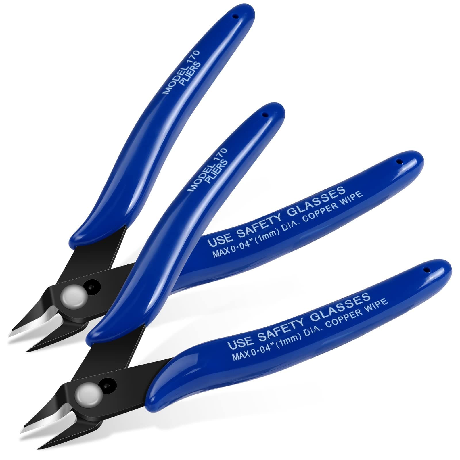 Heavy Duty Cutting Pliers - Spring-loaded Side Cutters, Diagonal Cutters in CRV Steel for Electrical and Home Use