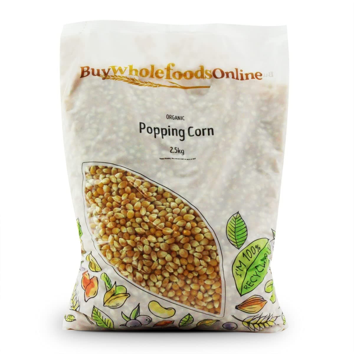 Organic Popping Corn 2.5kg (BWFO)