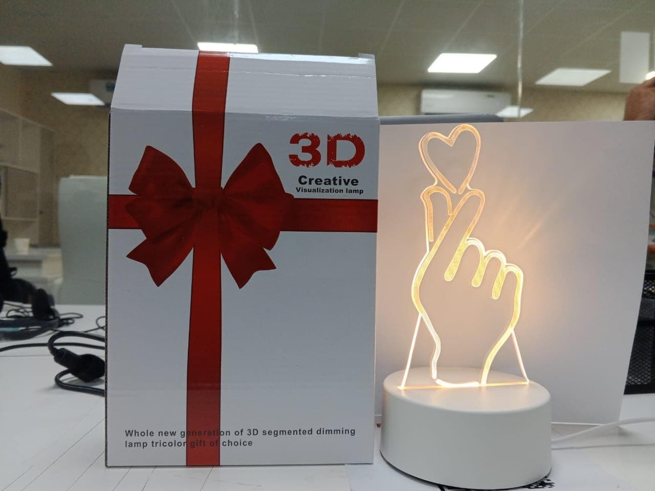 3D Creative Visualization Lamp Best gift for Anniversary, Birthday, Valentine, Modern night lamp