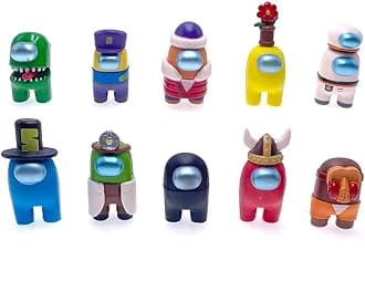 FUNDISINN Werewolf Kill Game Figures Toys PVC Action Figures Model Toys Cake Decorations for Game Accessories Computer Desktop Dolls Gifts Space Collection Toy (10Pcs-C)