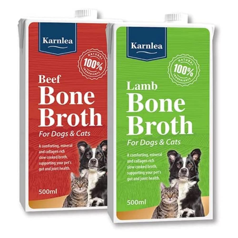 Karnlea Pets Real Bone Broth - 1x Beef, 1x Lamb