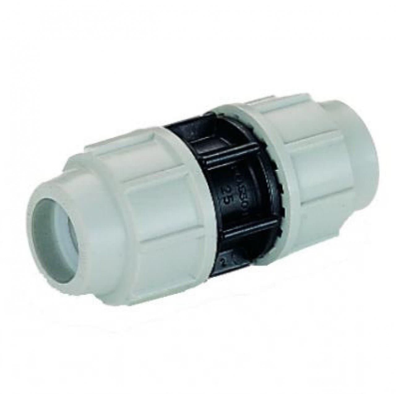 Plasson Compression plastic fitting for MDPE pipe 7010 Straight Coupling 20mm