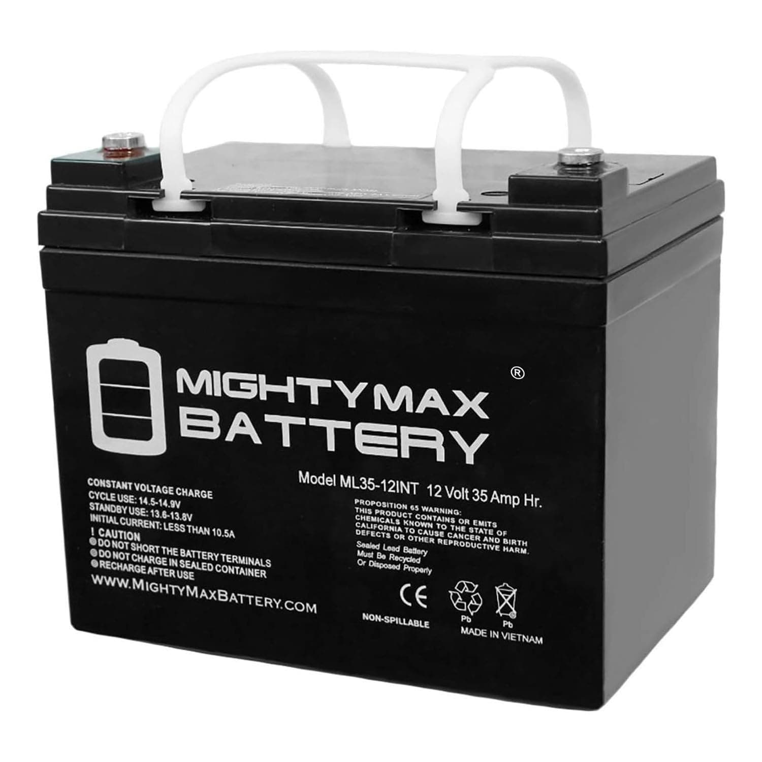 12V 35AH SLA Internal Thread Battery for PowaKaddy RoboKaddy Titanium