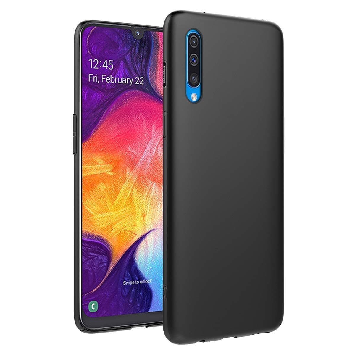 ValueActive Back Cover for Samsung Galaxy A30S A50 (Rubber_Black)