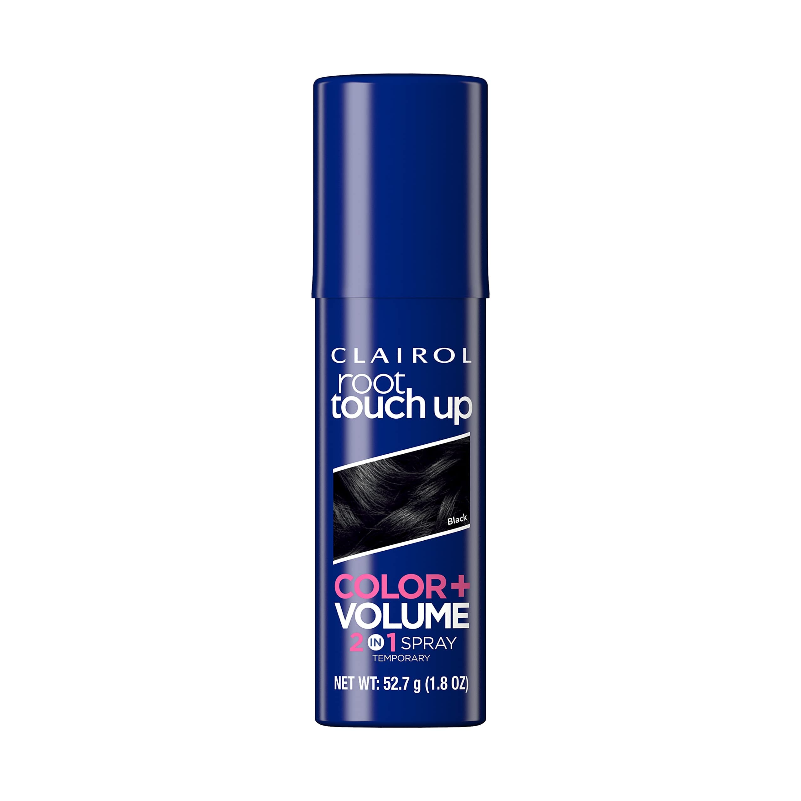 Root Touch-Up Color + Volume 2-in-1 Temporary Spray, Black Hair Color, Pack of 1