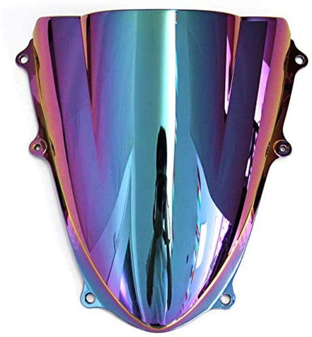 Motorcycle Double Bubble WindScreen Windshield Wind Deflectors Motorbike screen Airflow For Suzuki GSXR GSX-R 1000 GSXR1000 K9 09-16 (Deep Iridium)