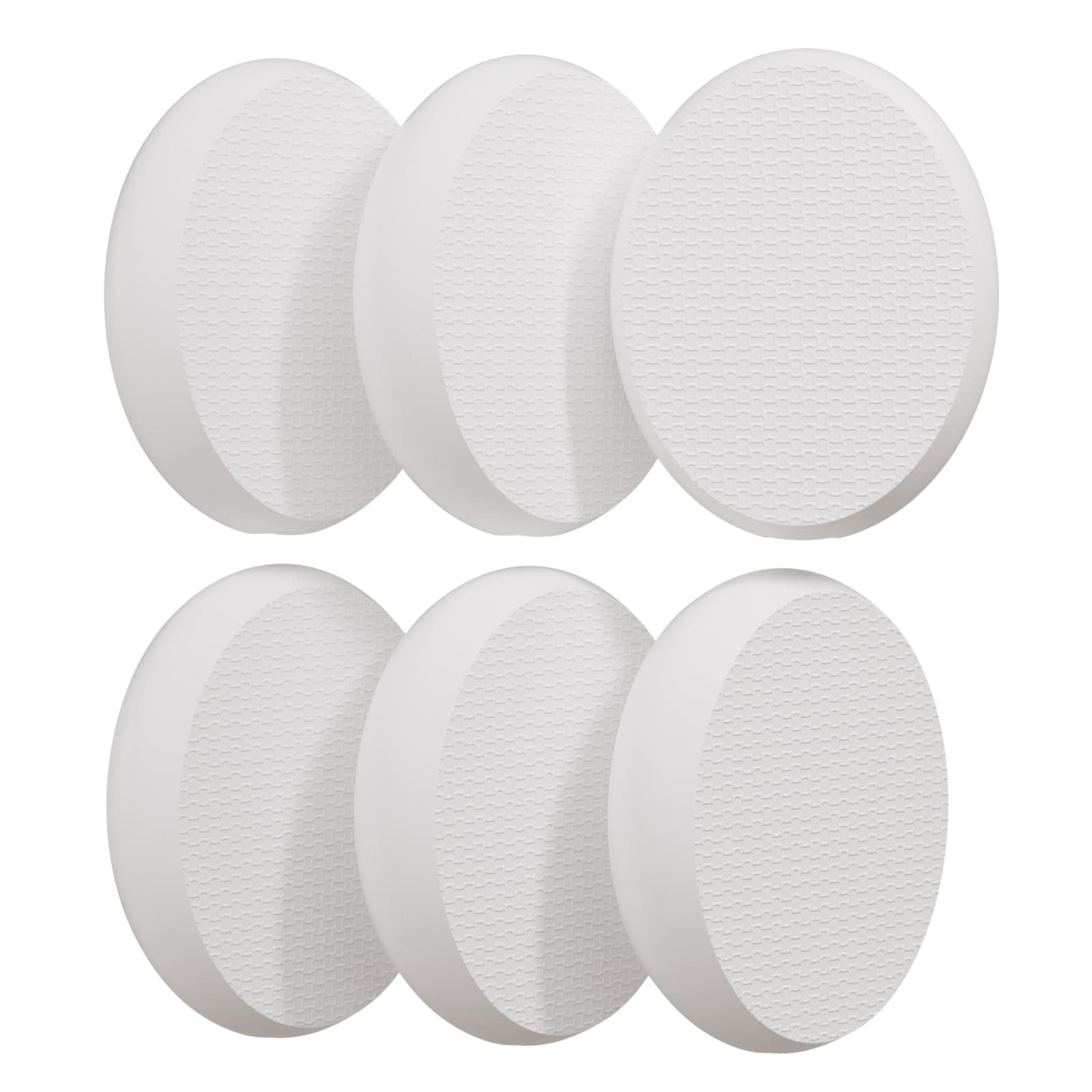 AmazerBath 6 PCS Lotion Applicator Replacement Pads, Back Sunscreen Applicator for Kids, Elderly, Women, Apply Cream Medicine Skin Cream Moisturizer Sunscreen Tanner, Handle Not Included，White