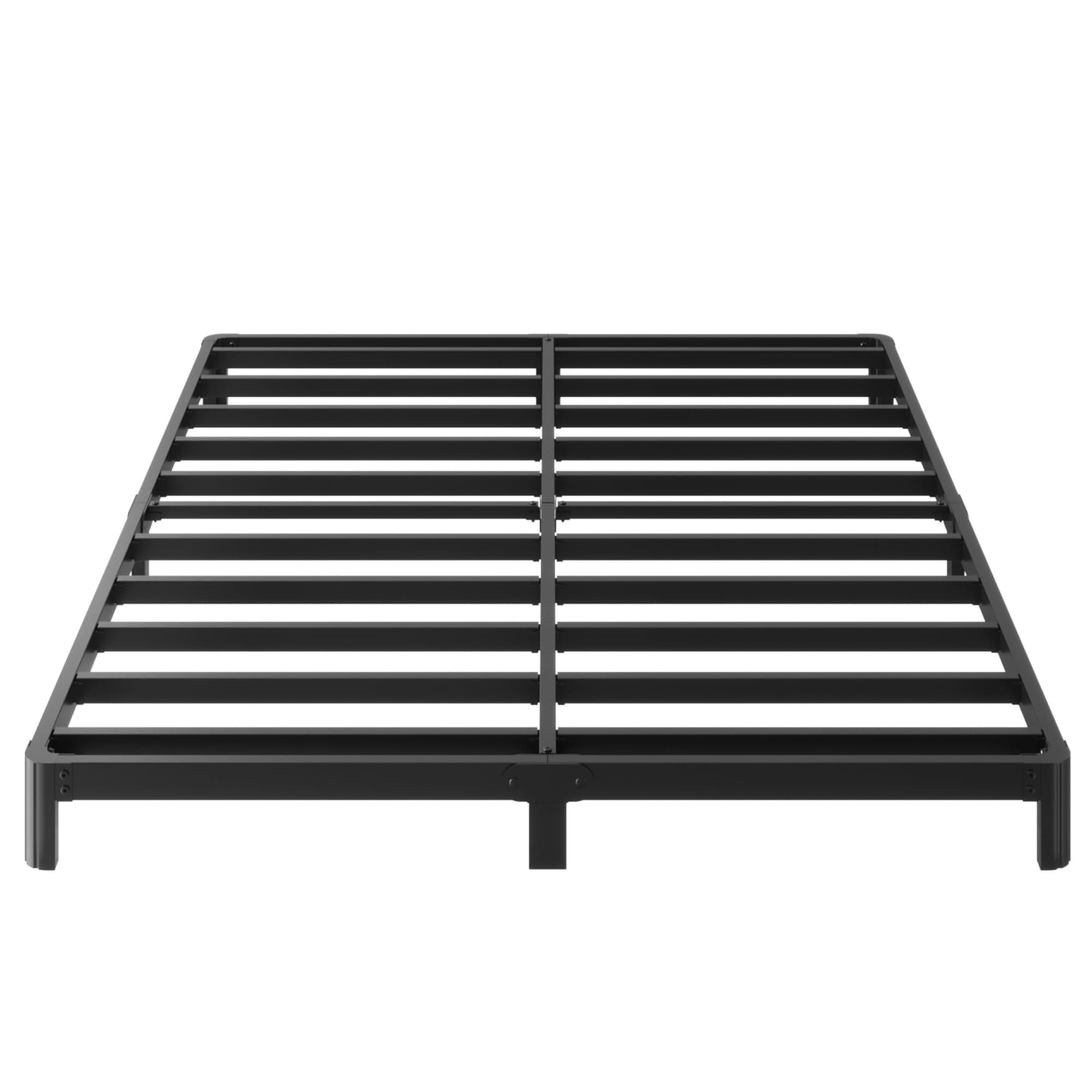 Yicensen 6 Inch Full Bed Frame Low Profile No Box Spring Needed, Heavy Duty Full Size Metal Platform Bed Frame with Rounded Corner Legs, Easy Assembly, Noise Free, Black