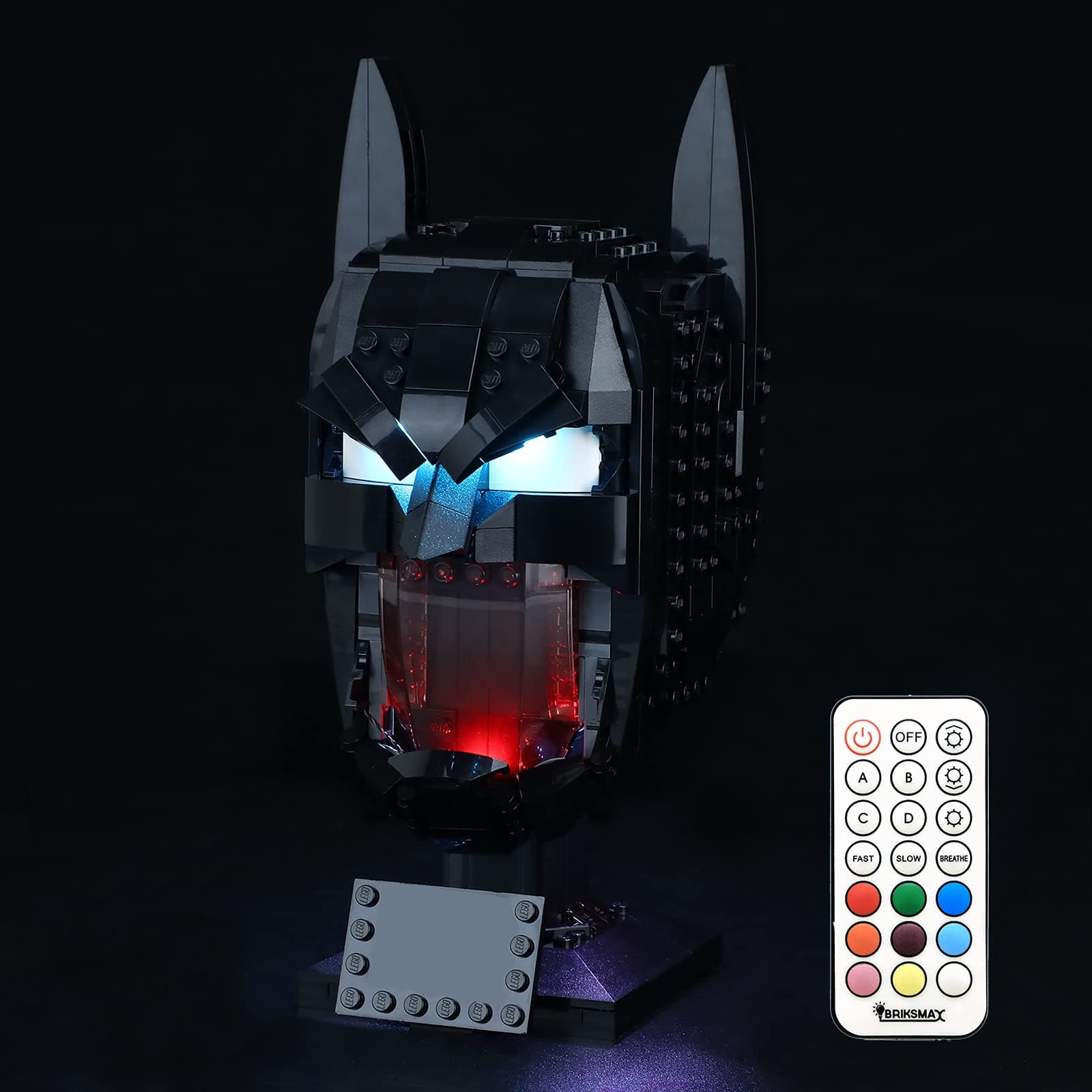 BRIKSMAX Led Lighting Kit for Batman Cowl-Compatible with Lego 76182 Building Blocks Model-Not Include The Lego Set