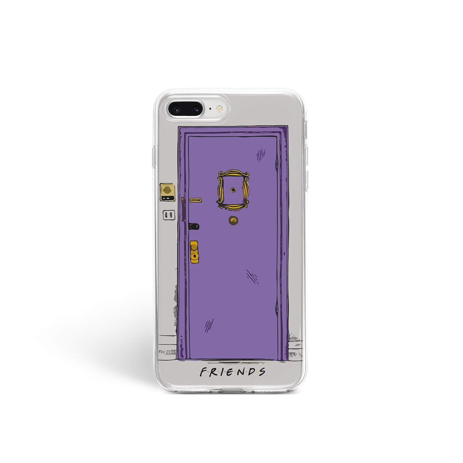 ZVStore Case for Apple iPhone XR Protective Case Clear Transparent Silicone Flexible Design Art Cover TV Show Fandom (Monica's Door, iPhone XR)