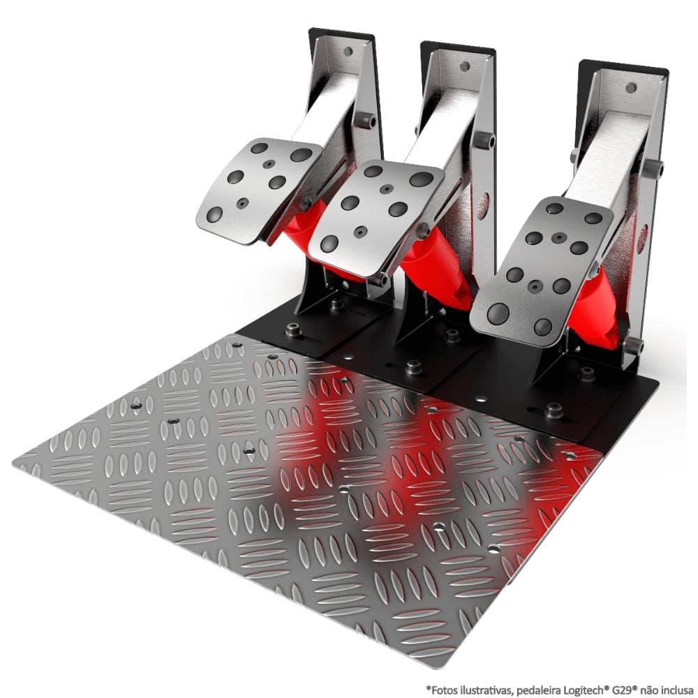 Extreme Simracing Sim Racing Inverted Pedals Kit Upgrade For Logitech G25, G27, G29, G920 And G923 Add-On - Brake With More Pressure Not Included