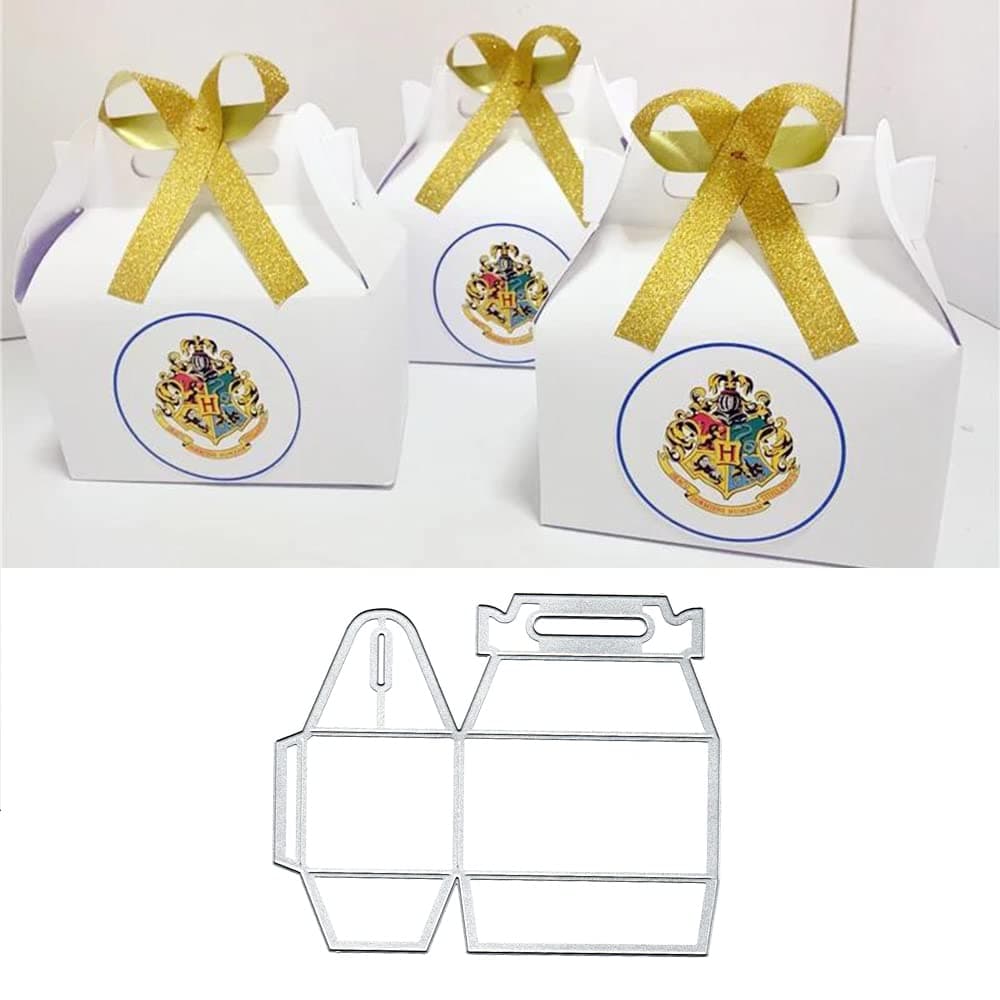 3D Folding Gift Boxes Metal Die Cuts Cutting Dies, 3D Folding Gift Boxes Paper Cards Cutting Dies Cut Stencils for DIY Embossing Card Making Book Tags Decorative Paper Dies Scrapbooking