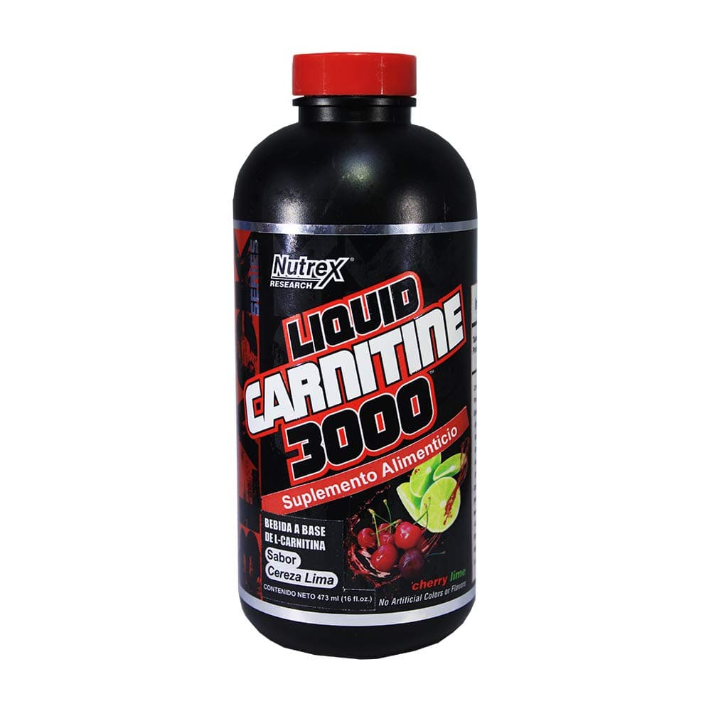 Nutrex Liquid L-Carnitine 3000 Cherry Lime, 473ml (32 Servings)