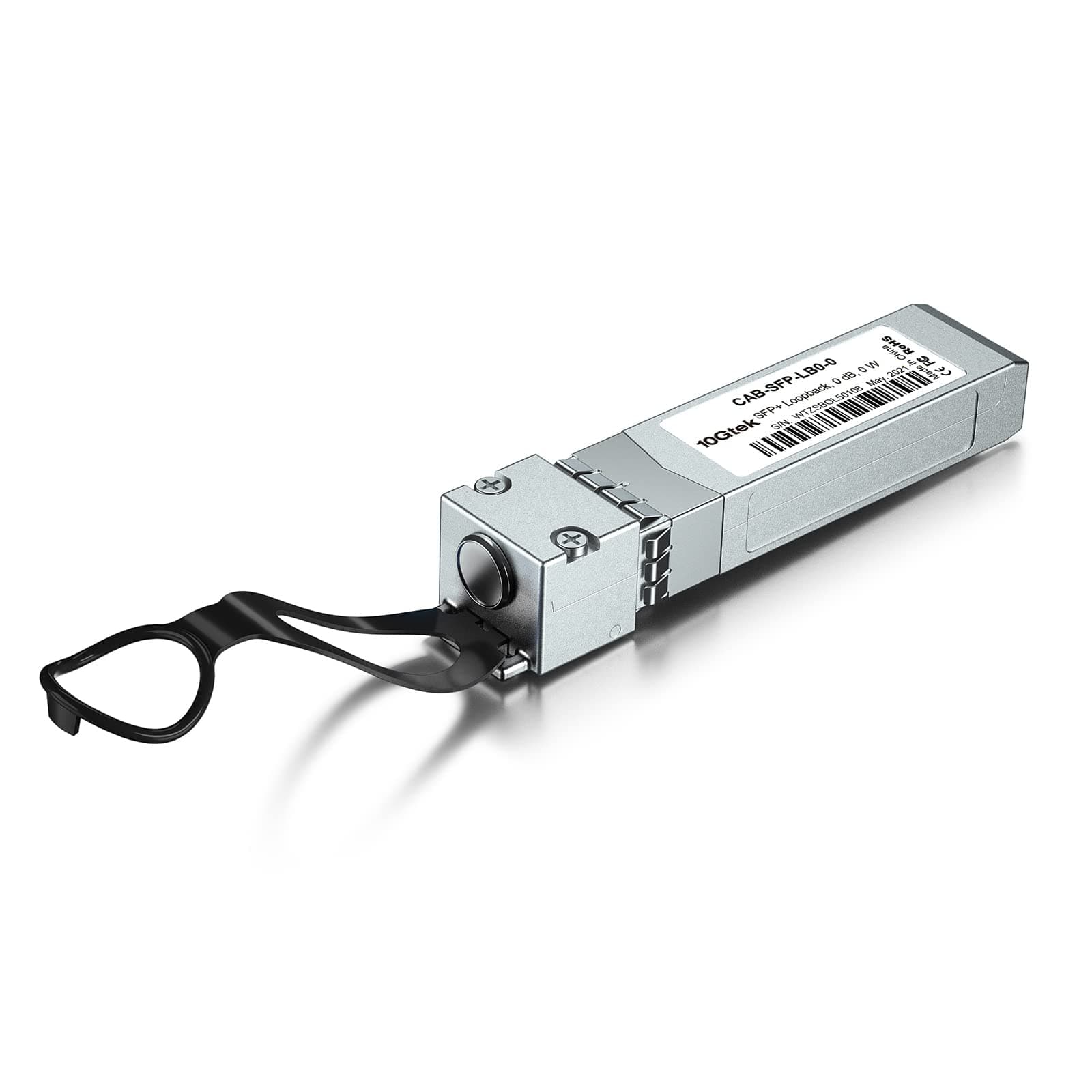 10G SFP+ Loopback Module for SFP+ Port Testing, 10GBase Passive Loopback Testing Module for Switch/NIC/Router Self-Testing, 0 dB, 0 W