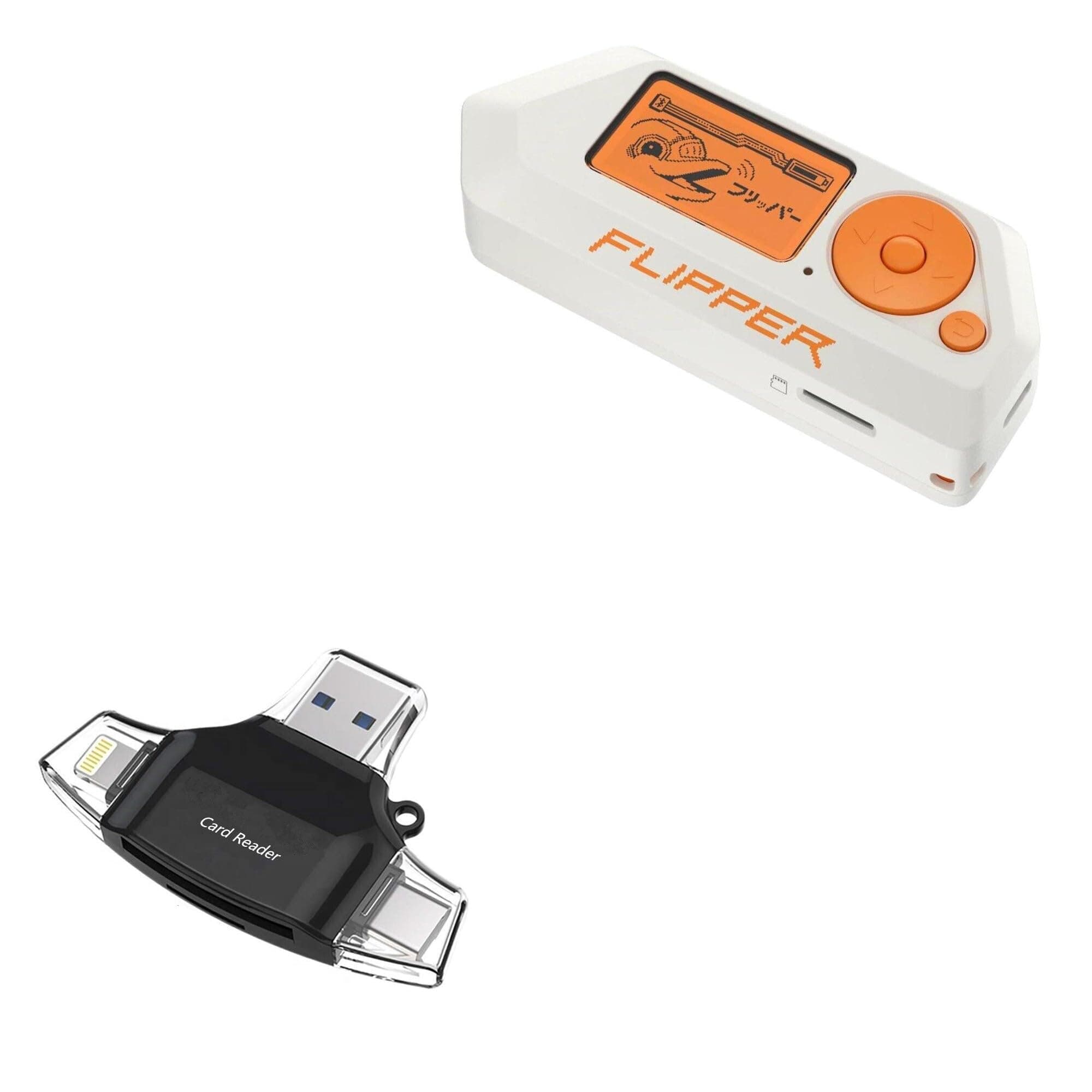 Smart Gadget Compatible with Flipper Zero - AllReader SD Card Reader, microSD Card Reader SD Compact USB - Jet Black