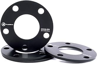 VLAOSCHI Black 5x112 Hubcentric Wheel Spacers (No Lip 66.56mm Bore) 1/4 Inch (6mm) Compatible with Benz BMW-Audi 5 Lug for A4 A5 S5 A6 S6 A7 S7 A8 W210 W212 W219 E350 E500 530i 540i 740i - Pack of 4
