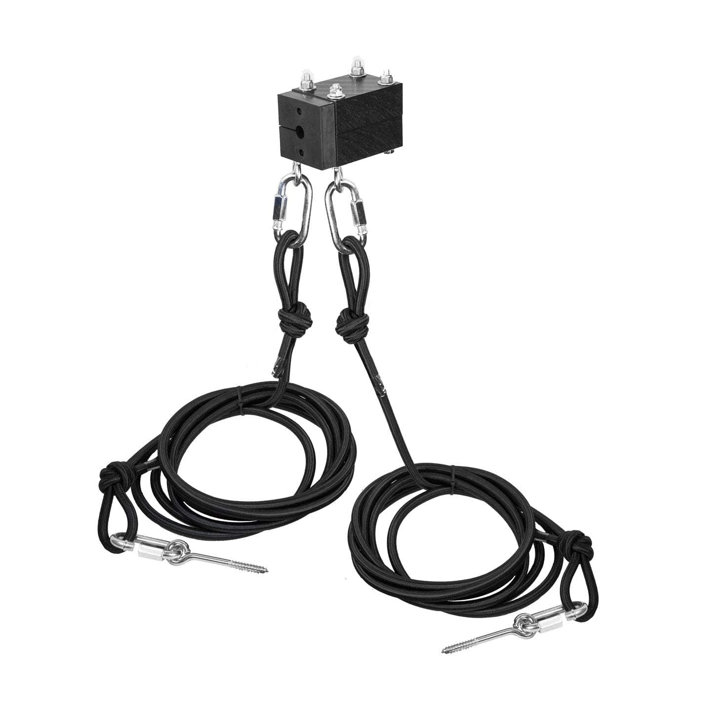 Zip Line Brake Block Kit w (2) 30' 1/2" Bungee