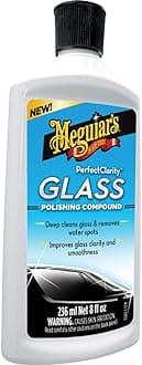 Meguiar's G8408EU Perfect Clarity Glass Polishing Compound 235ml a heavy duty glass cleaning compound