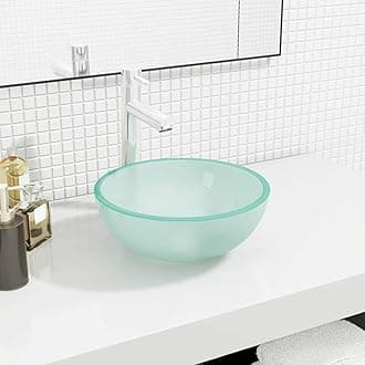 Basin Tempered Glass 30x12 cm Frosted,Basin Tempered Glass,Bathroom Fixtures,Bathroom Sinks-345241