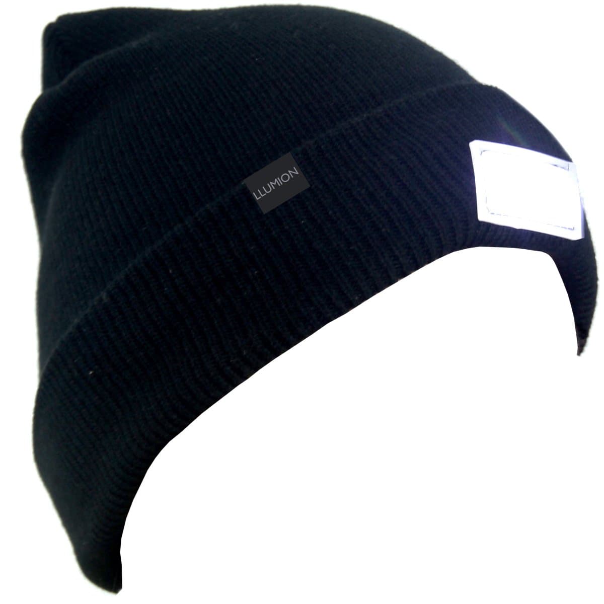 LLUMION LED Beanie Hat Lighted Flashlight Unisex - Great for Camping, Sports, Jogging, Walking, Grilling, Outdoor Activities - One Size Fits Most