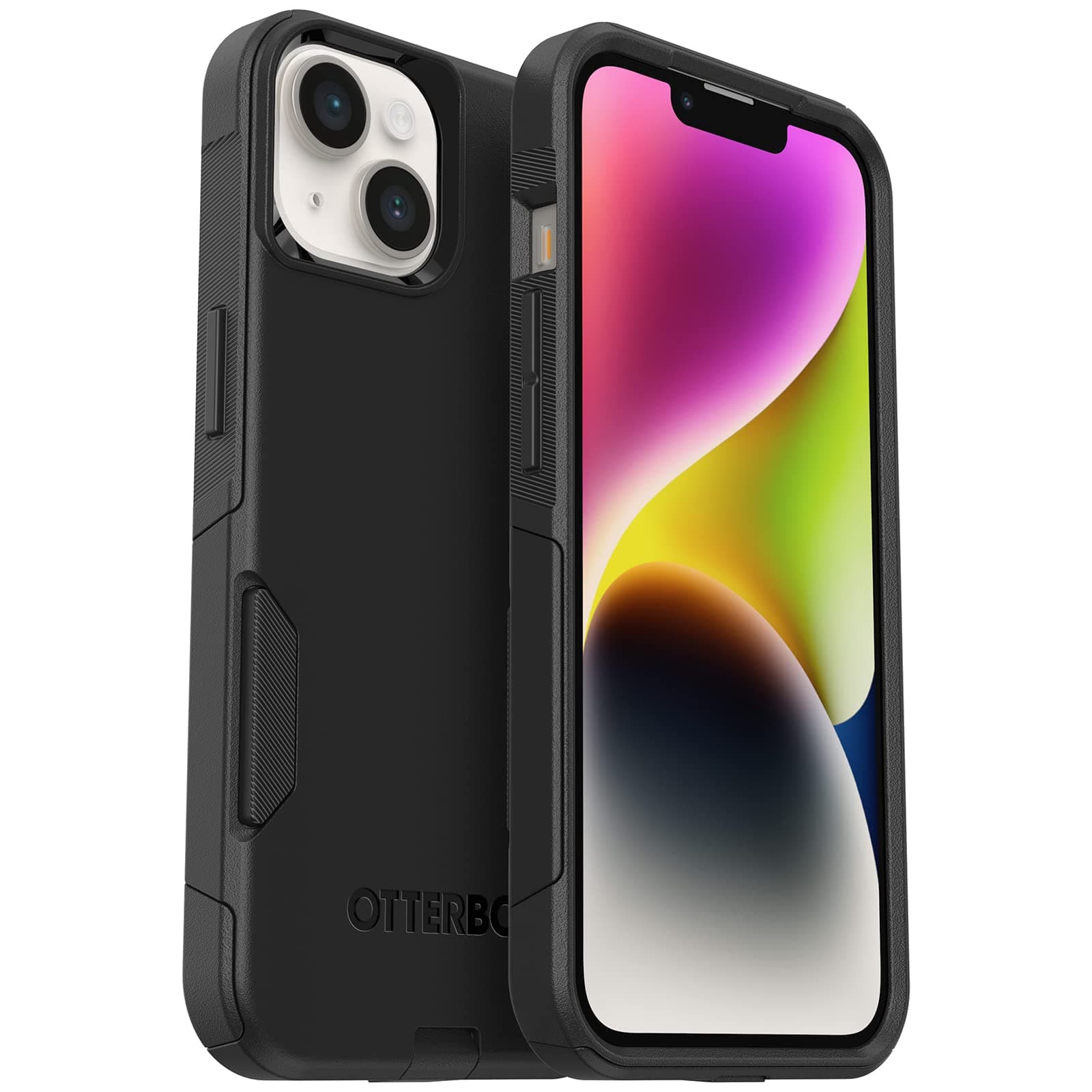 OtterBox iPhone 14 & iPhone 13 Commuter Series Case - BLACK , slim & tough, pocket-friendly, with port protection