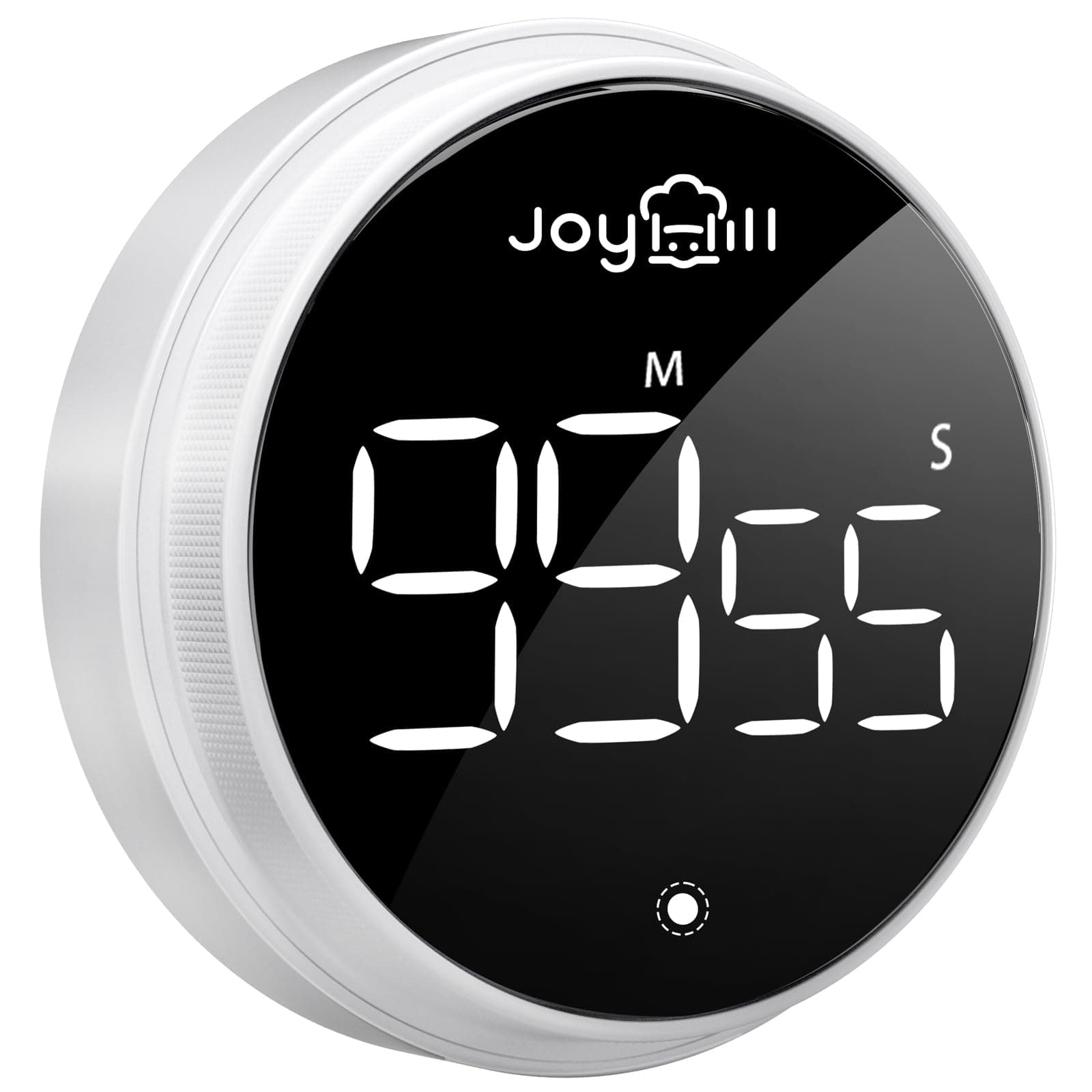 JOYHILL Timers, Timer for Kids, Digital Kitchen Timer Magnetic with Large LED Display, Volume Adjustable Countdown/up Clock for Cooking, Teaching, Classroom Study, Fitness and Oven（White）