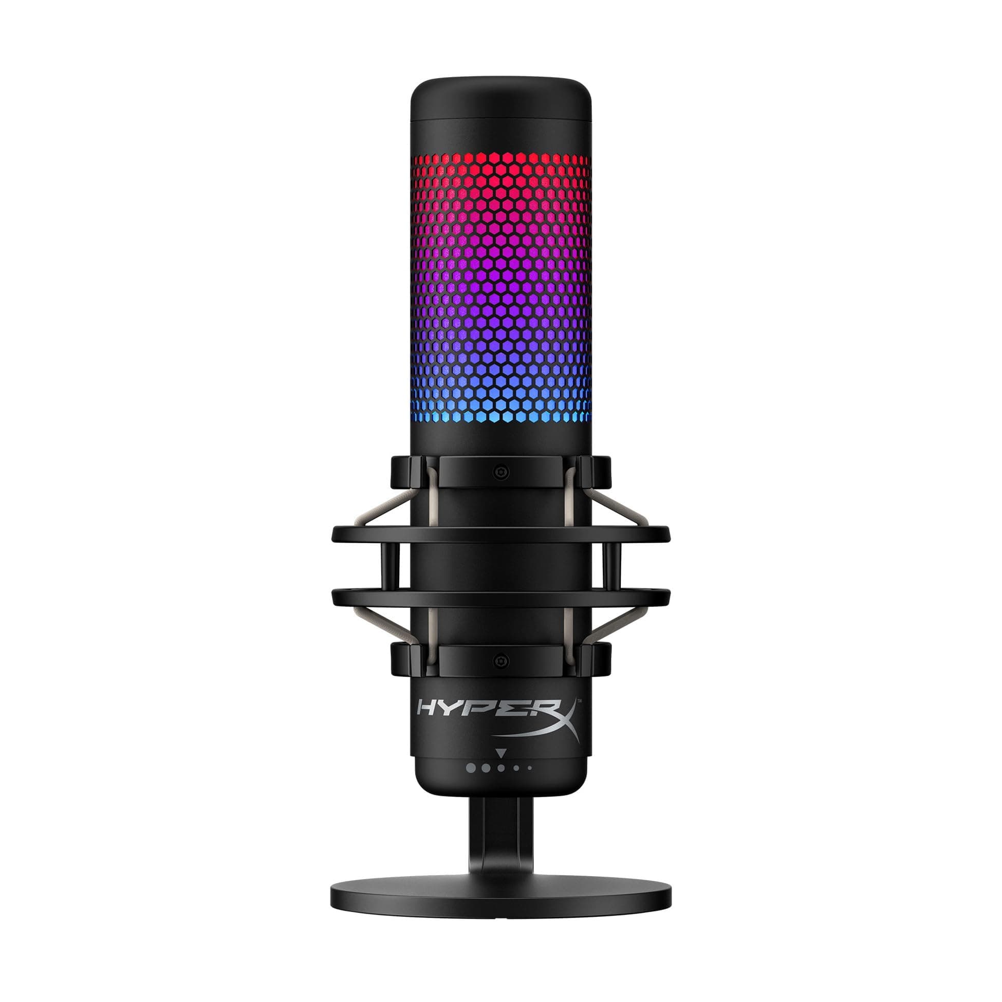HyperX QuadCast S Standalone Microphone RGB Lighting for Streamers/Content Creators/Gamers/Compatible with PC, PS4/2-Year Warranty HMIQ1S-XX-RG/G (4P5P7AA)