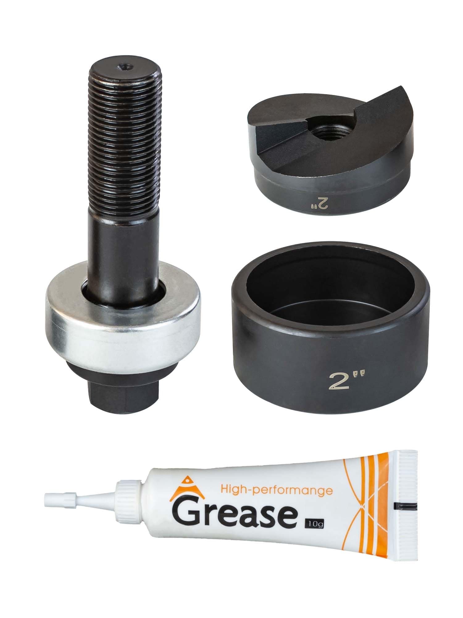 UTZIKO 2" Conduit Knockout Punch Unit with Manual Draw Stud - 2.42" Actual Hole Size, Versatile Usage and Precise Punching Capability