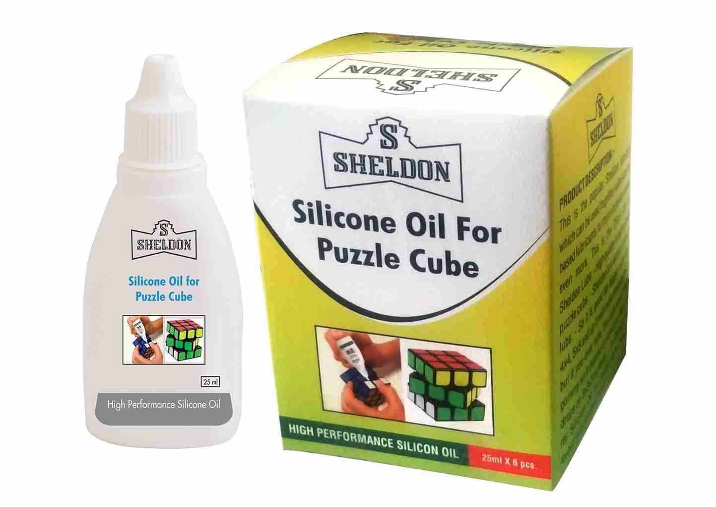 Sheldon Silicone Oil for Puzzle Cube (25 ml) (Combo of 6) (6p)