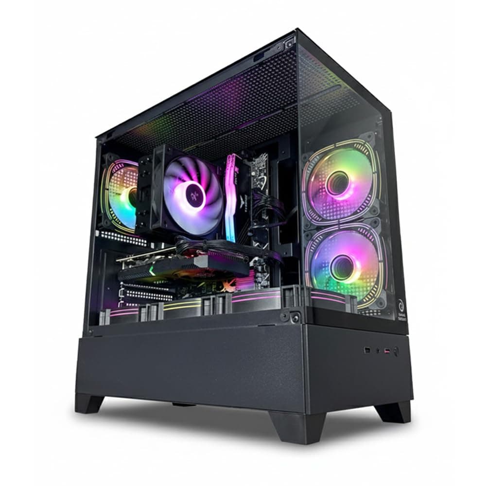 Nova Gaming PC - Intel Core i5-12400F | AMD Radeon RX 580 8GB GPU | 16GB DDR4 RAM-500GB NVMe SSD | Air Cooler-H610 MB-500W 80+ PSU | WiFi-Bluetooth-Windows 11 Pro | Desktop Computer
