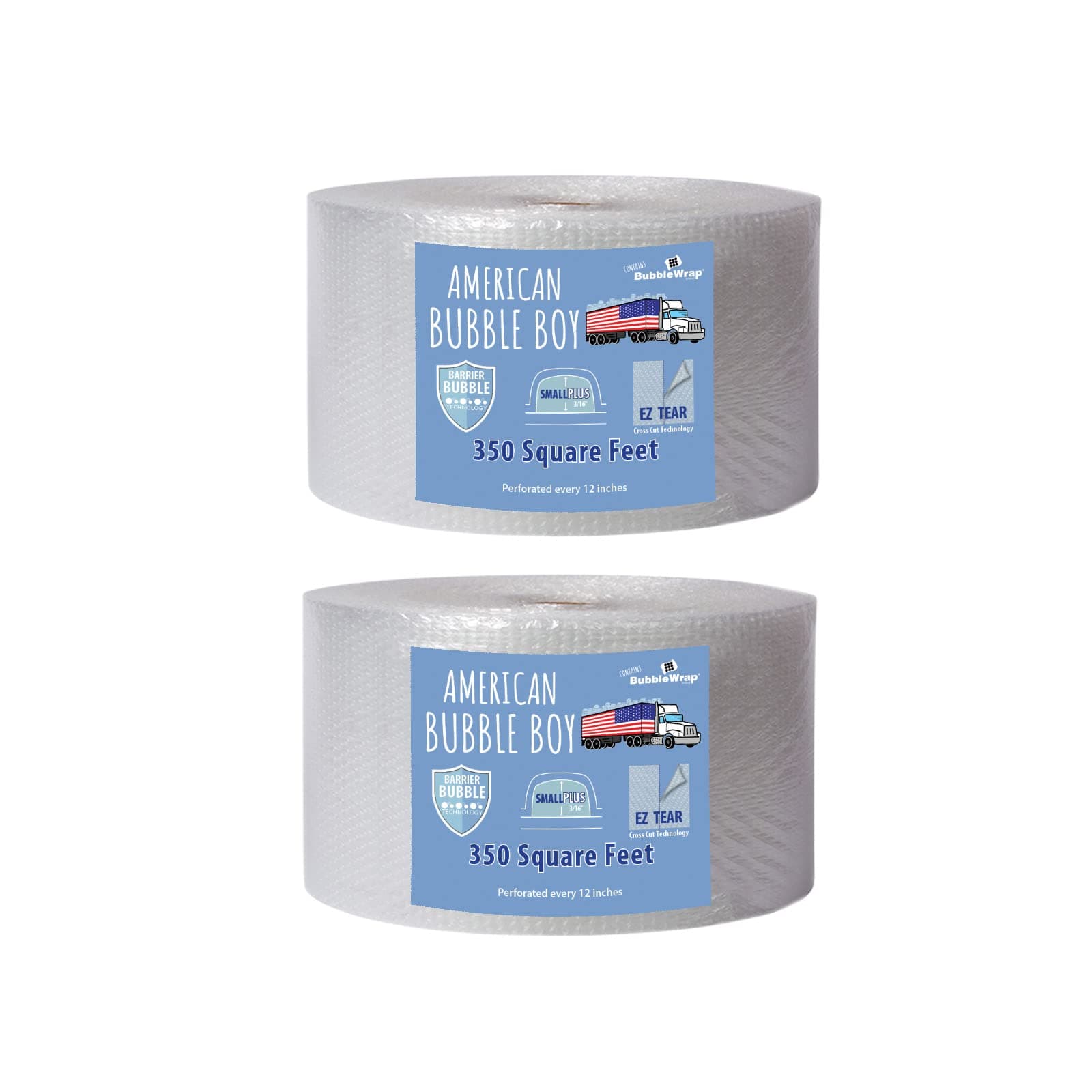 Small Plus Bubble, 700 Square feet, 12" Wide, Perforated Every 12", Original Grade