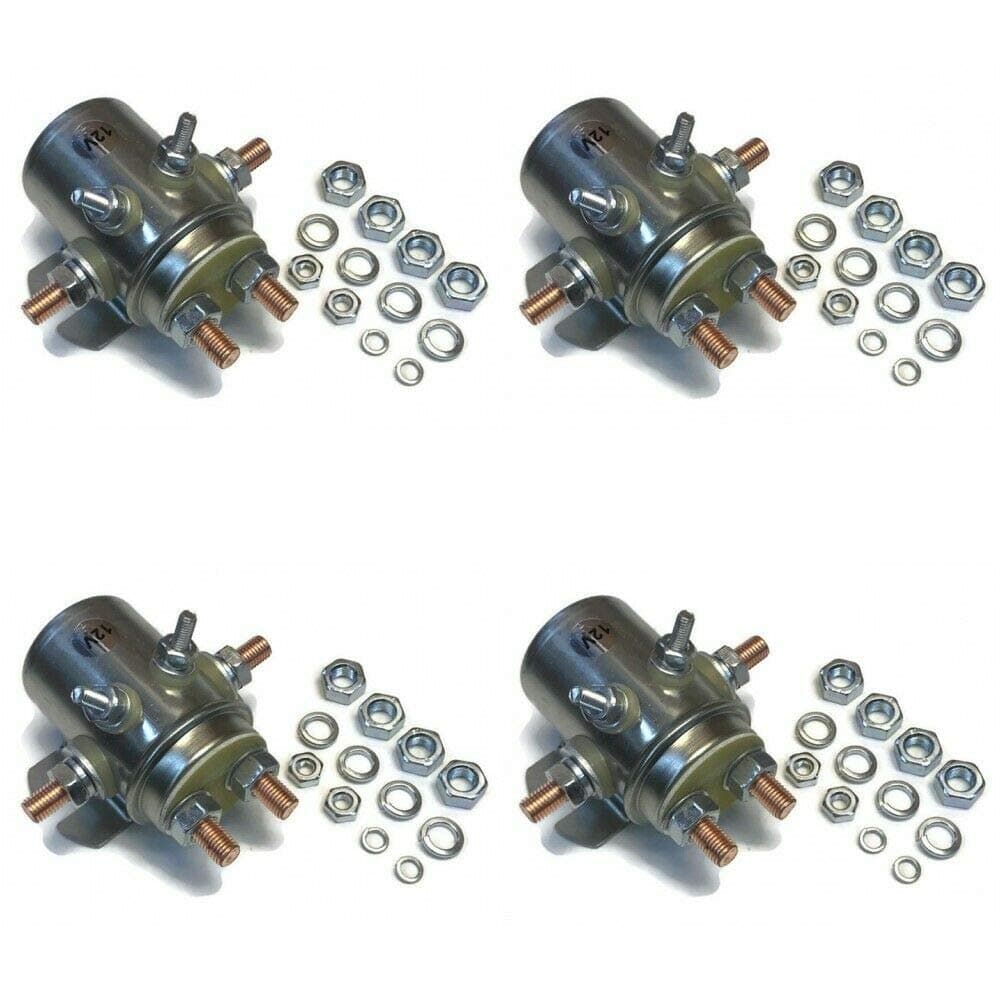 4 Pack Switch Relay 12V Solenoid Continuous Duty for Autocrane Auto Crane Boom Hoist