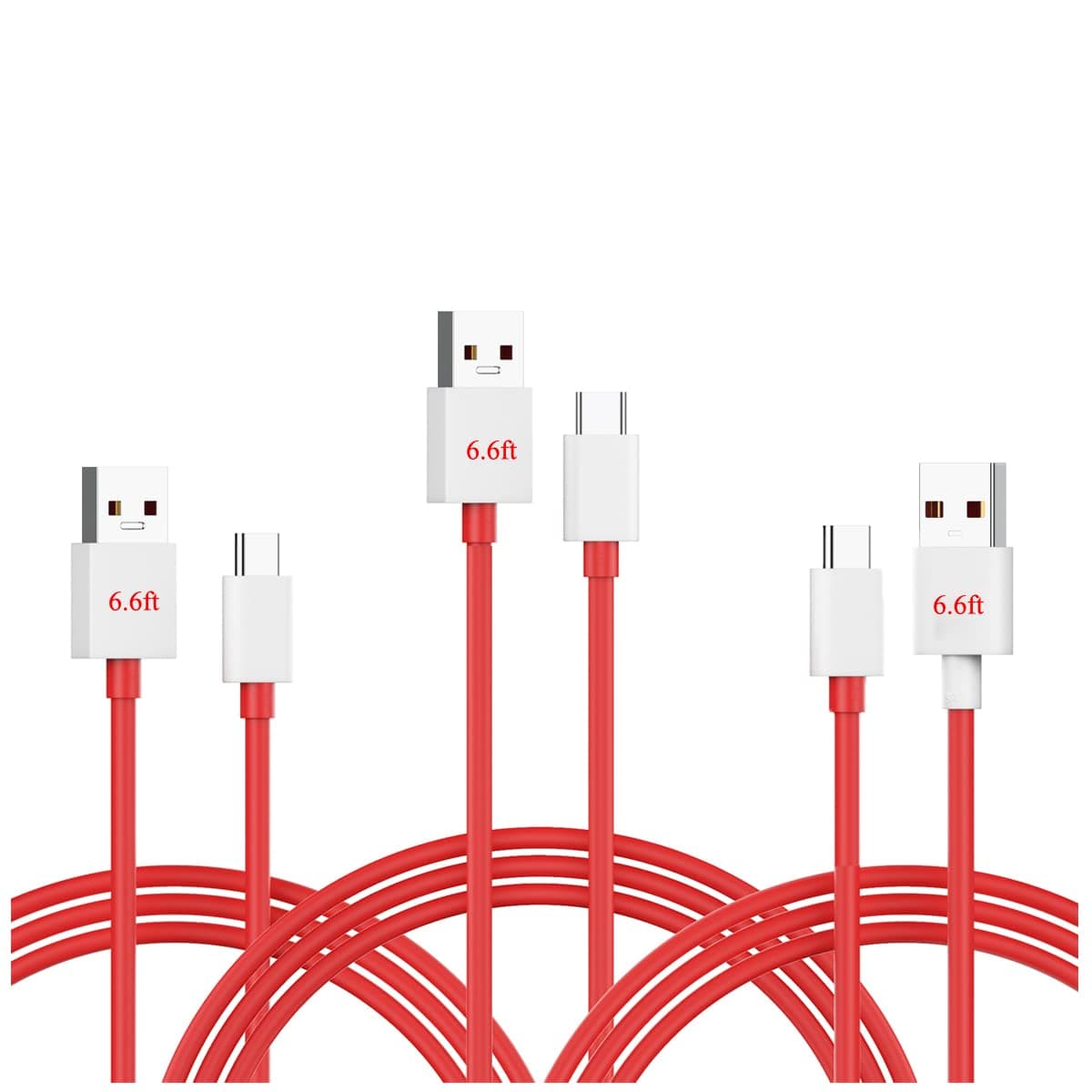 Super Ultra Fast Charging Cable Cord compatible for Oneplus One Plus 15 15R 13 12 13R 12R 11 10 Pro 9 8T 10T 8 7T 7 Nord N20 N30 N100 CE 2 USB Type C Wire 1plus 1+ 6T 6 5T 30W 65W 80W 6.6ft 3pack