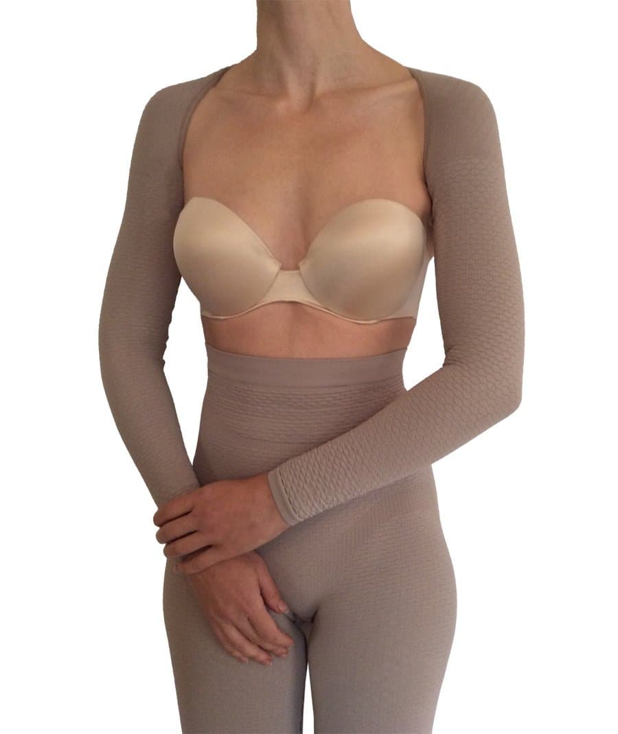 Bioflect® Compression Arm Sleeves Wrap with Bioactive Fibers and Raised Massaging Knit - for Support and Comfort