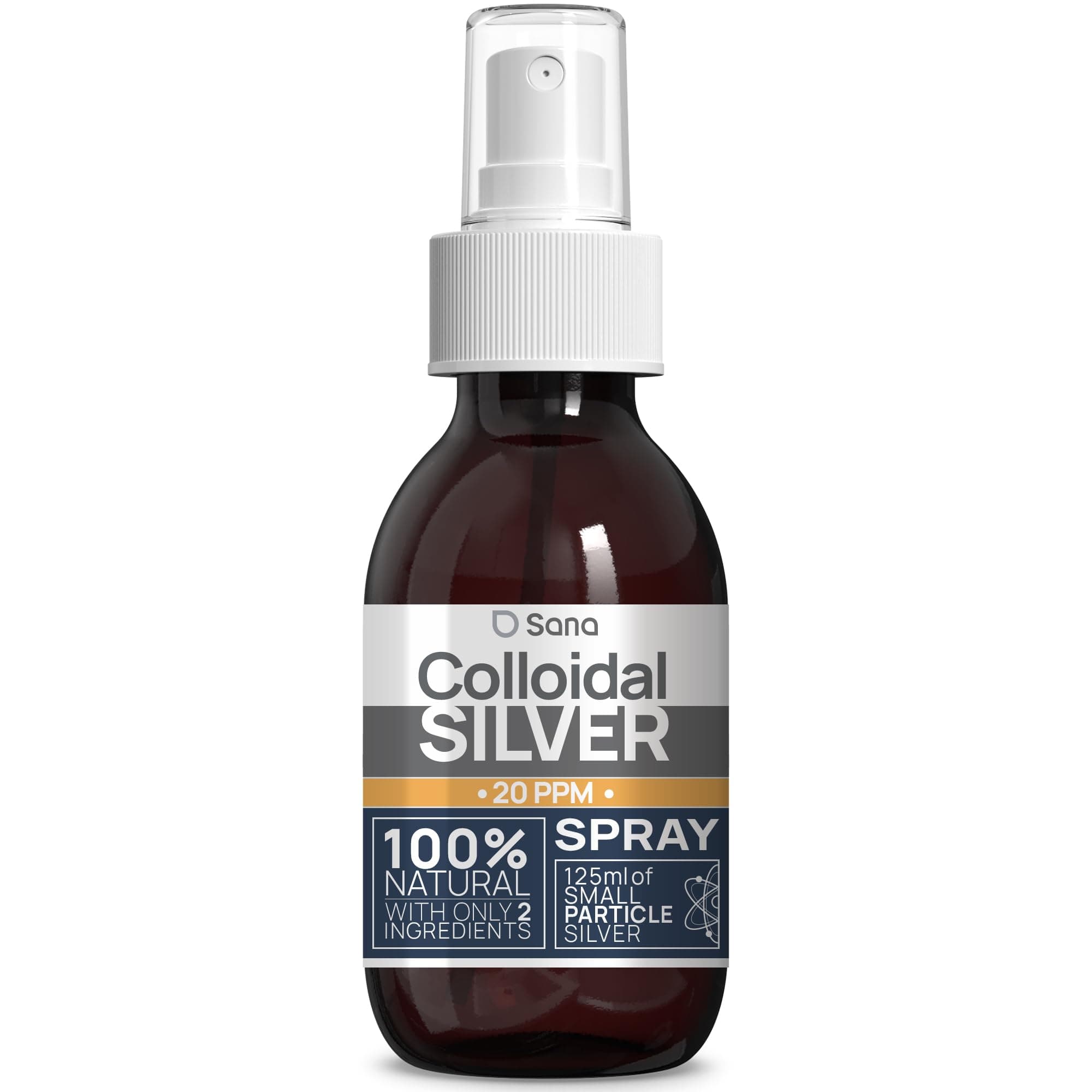 Institut Katharos Colloidal Silver Spray 125 ml ● Premium Silver Spray for Humans, Dogs & Cats ● Carbon Neutral ● 100% Natural with 2 Ingredients 20 PPM