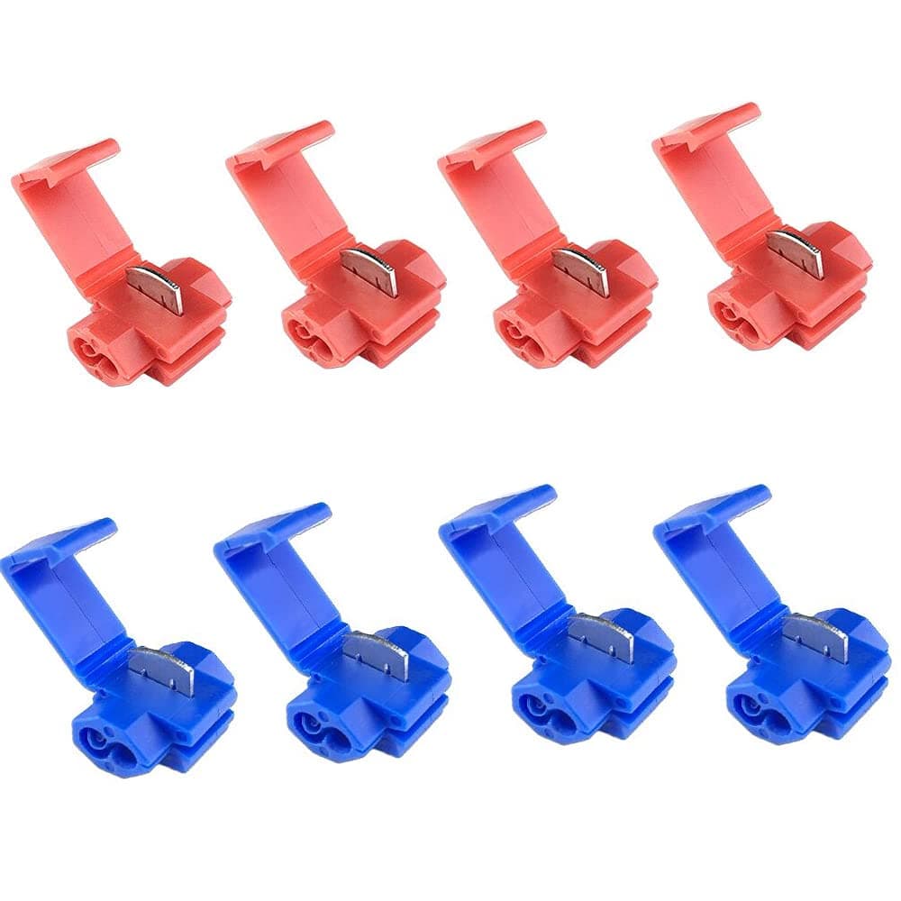 50PCS Wire Terminal Connectors Electrical Solderless Quick Splice Wire Connectors Quick Connector Branch Connector (UNJ2/HL)