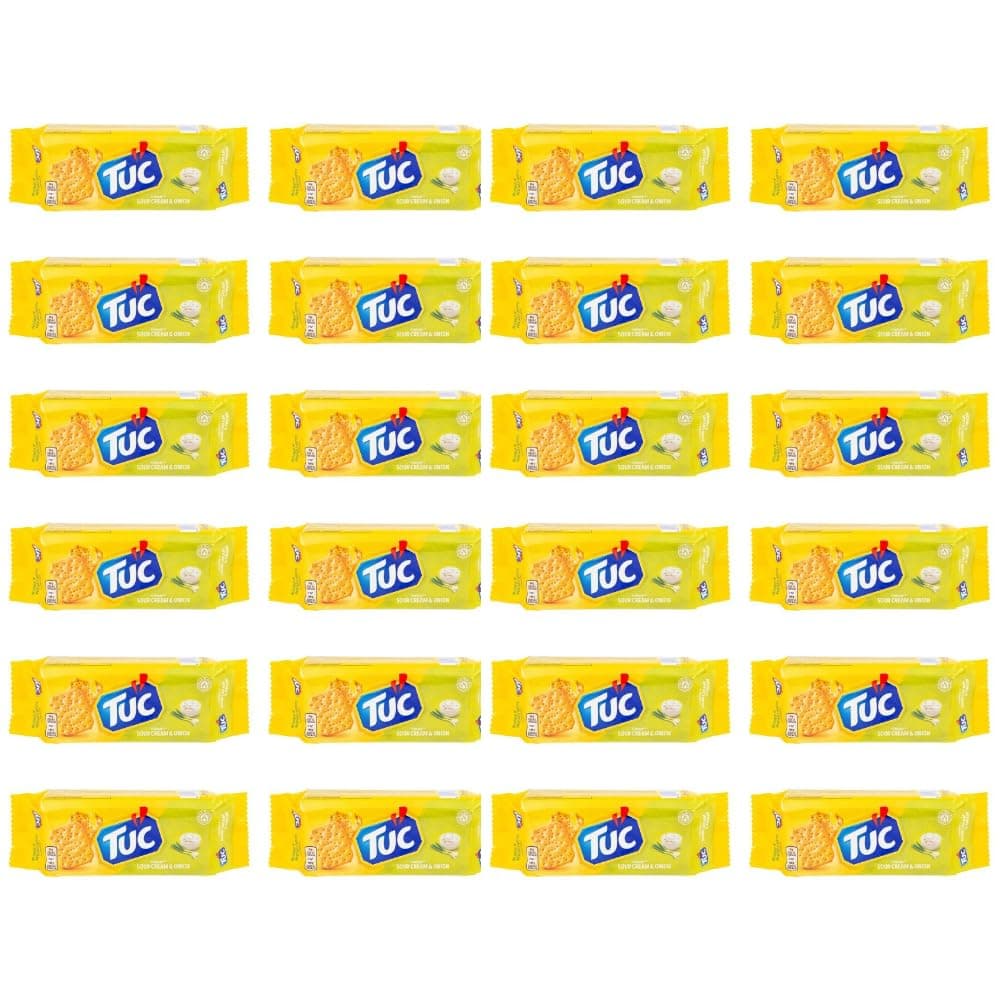 Tuc Biscuit Cracker Light Crunchy Oven Baked Biscuits Cracker 100g | FabFinds Mug (24 Pack, Sour Cream & Onion)