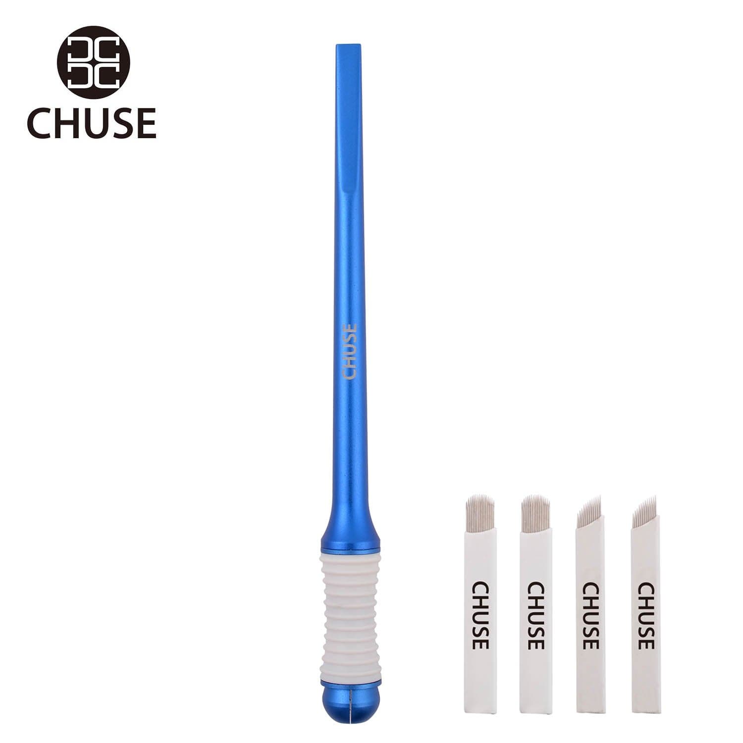 CHUSE M99 Microblading PMU Pen Manual Eyebrow Pen Tools (Blue)