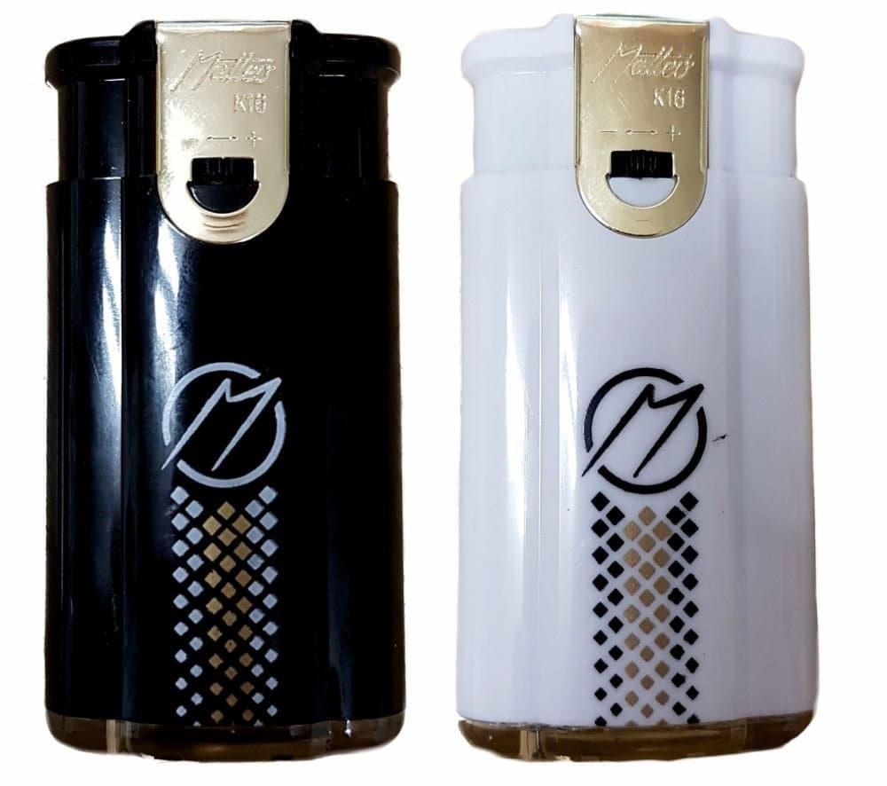 1 x DOUBLE Flame LIGHTER, WINDPROOF Flame & NORMAL Flame, Colour chosen at random