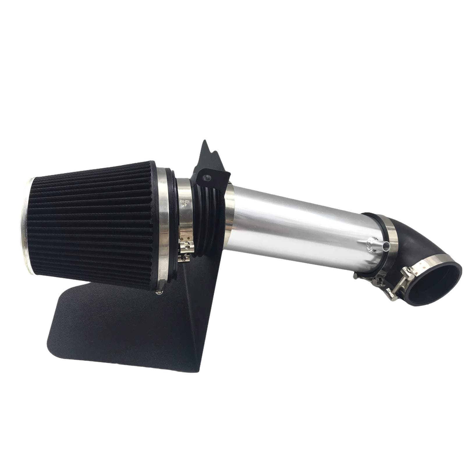 MOOSUNIntake Pipe Perfit Formance Cold Air Intake Kit with Filter 2005-2010 Fit for Dodge/Chrysler (Challenger, Charger, 300) 5.7L 6.1L V8 (Silver Tube & Black Filter)