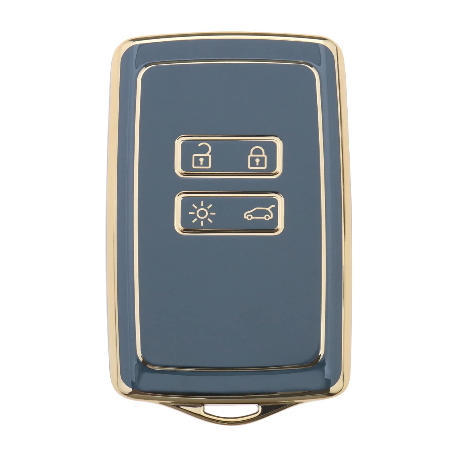 Car Key Cover Replacement Compatible with Renault Clio/Espace 5 / Master Bus/Talisman/Megane (IV/4) TPU Key Fob Cover Blue