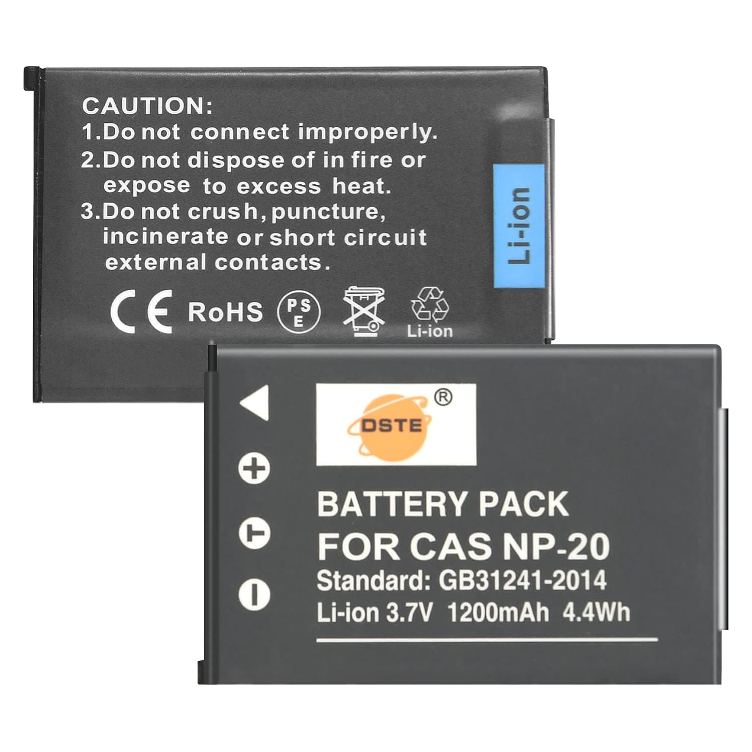 DSTE 2x NP-20 Rechargeable Li-ion Battery