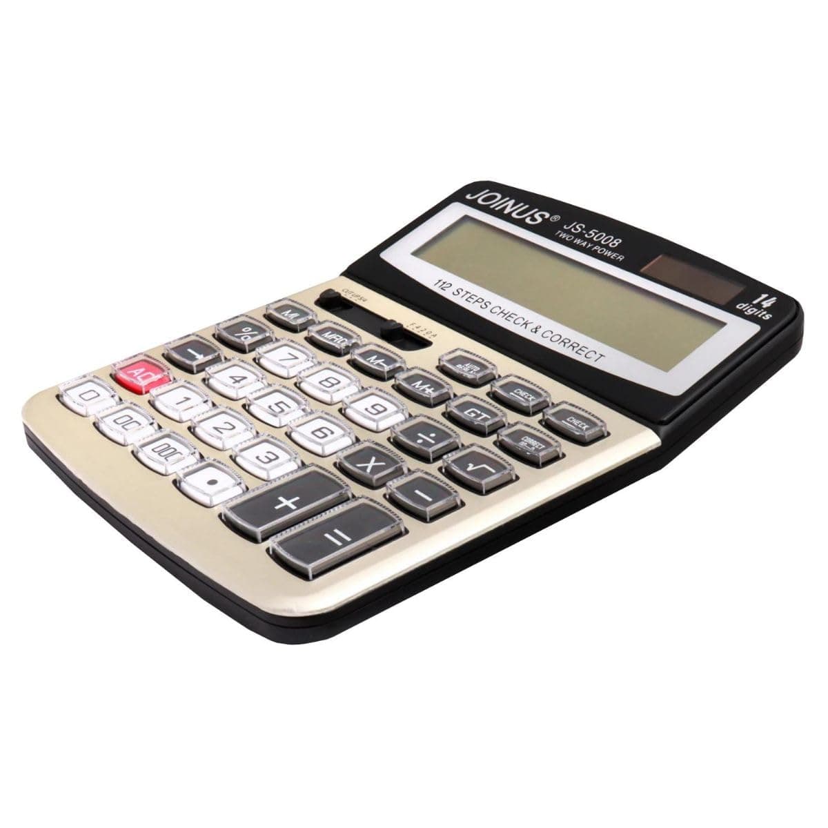 Desktop Calculator Large Size Js-5008 Calculator 14 Digit Electronic/Auto Display/112 Step Re.Check/Two Way Power