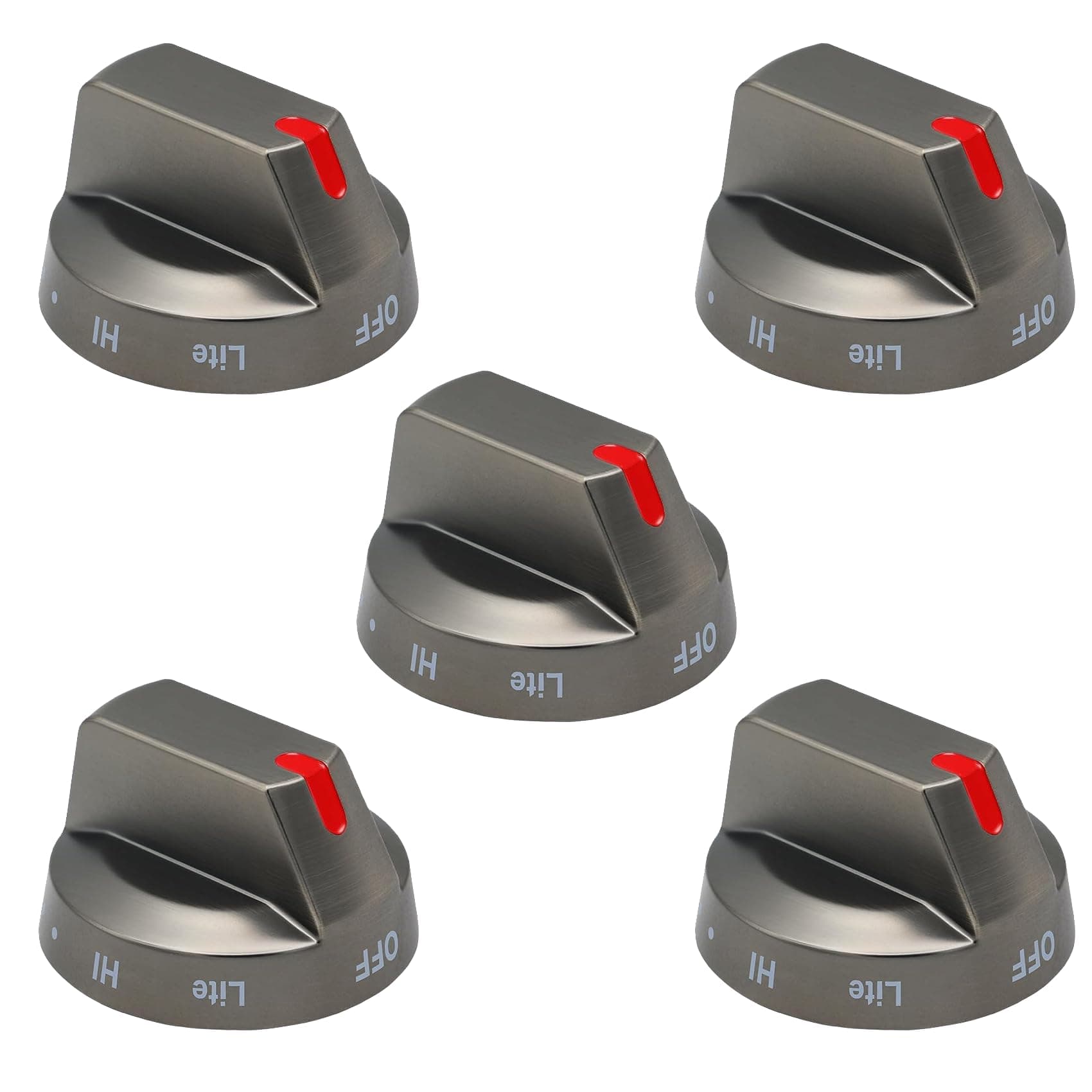 DG94-03500X for Samsung Gas Stove Knobs Replacement(5PCS), for Samsung Stove/Oven Knob Replacement for Compatible with NX60T8111SG/AA NX60T8311SG/AA