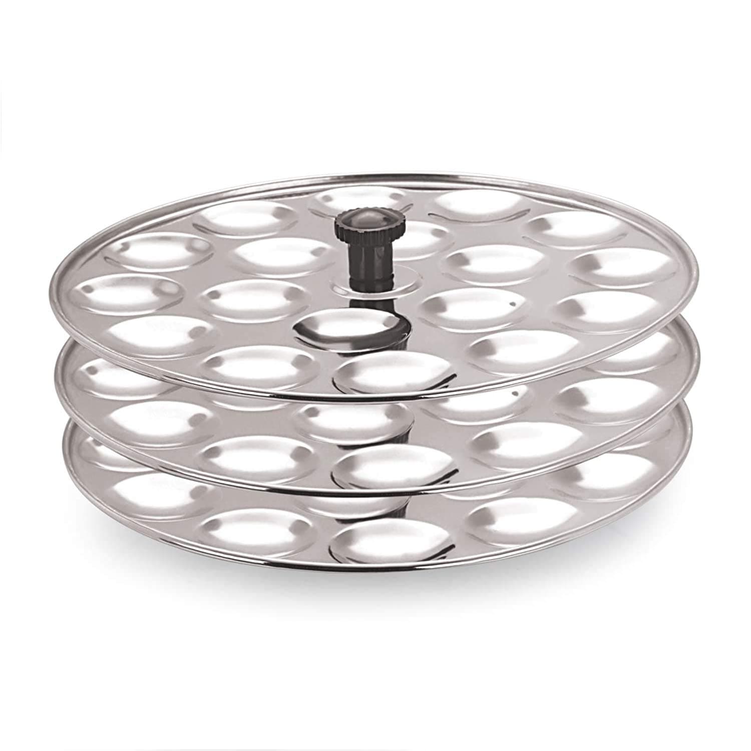Stainless Steel Small/Mini Idli Maker/Stand (Silver)